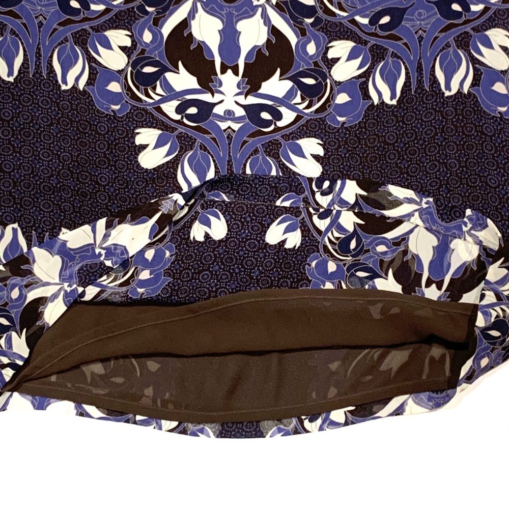 Tory Burch ‘Lisa' Print Silk Blouse Sz10 - Picture 9 of 12